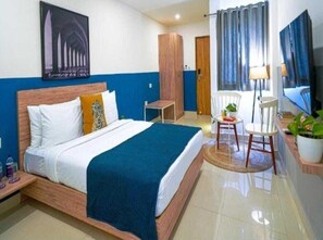 Suite Eksekutif | 1 kamar tidur, meja kerja, kedap suara, dan seprai linen