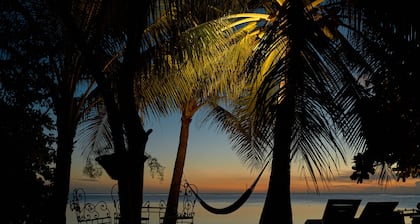 Waterfront room located in the Villa Harmonie on Ilot Fortier