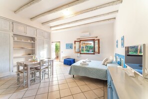 Huoneisto, useita makuuhuoneita, patio | 1 makuuhuone