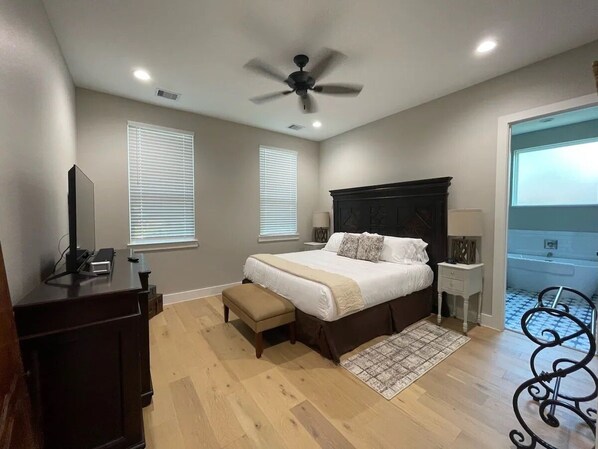 4 dormitorios, tabla de planchar con plancha, wifi y ropa de cama