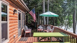 Outdoor dining - Stepaway Vacation Rentals - Hemlock House on Little St. Germain (St. Germain)