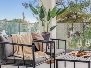 Apartamento, 1 quarto, sacada, vista para a cidade | Sacada