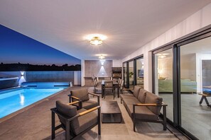 Una piscina riscaldata