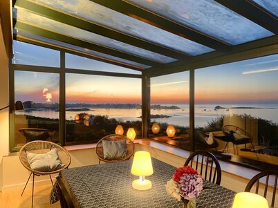 Bright villa with breathtaking ocean views.