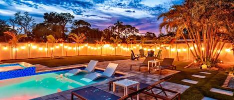 Lämmitetty uima-allas