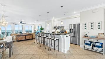 Condo | Private kitchen | Full-size fridge, microwave, oven, stovetop