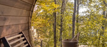 Stunning modern chalet nestled in the breathtaking Laurentian mountains.