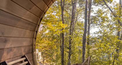 Stunning modern chalet nestled in the breathtaking Laurentian mountains.