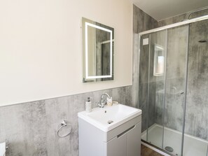 Shower, hair dryer