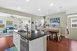 House | Private kitchen | Full-size fridge, microwave, oven, stovetop - 30A Beach House - Pelican's Rest by PHG (Panama City Beach)