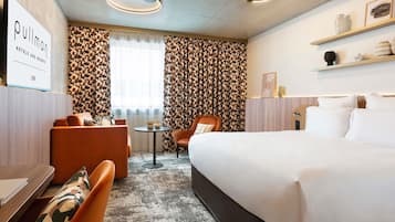 Premium bedding, pillow-top beds, in-room safe, desk