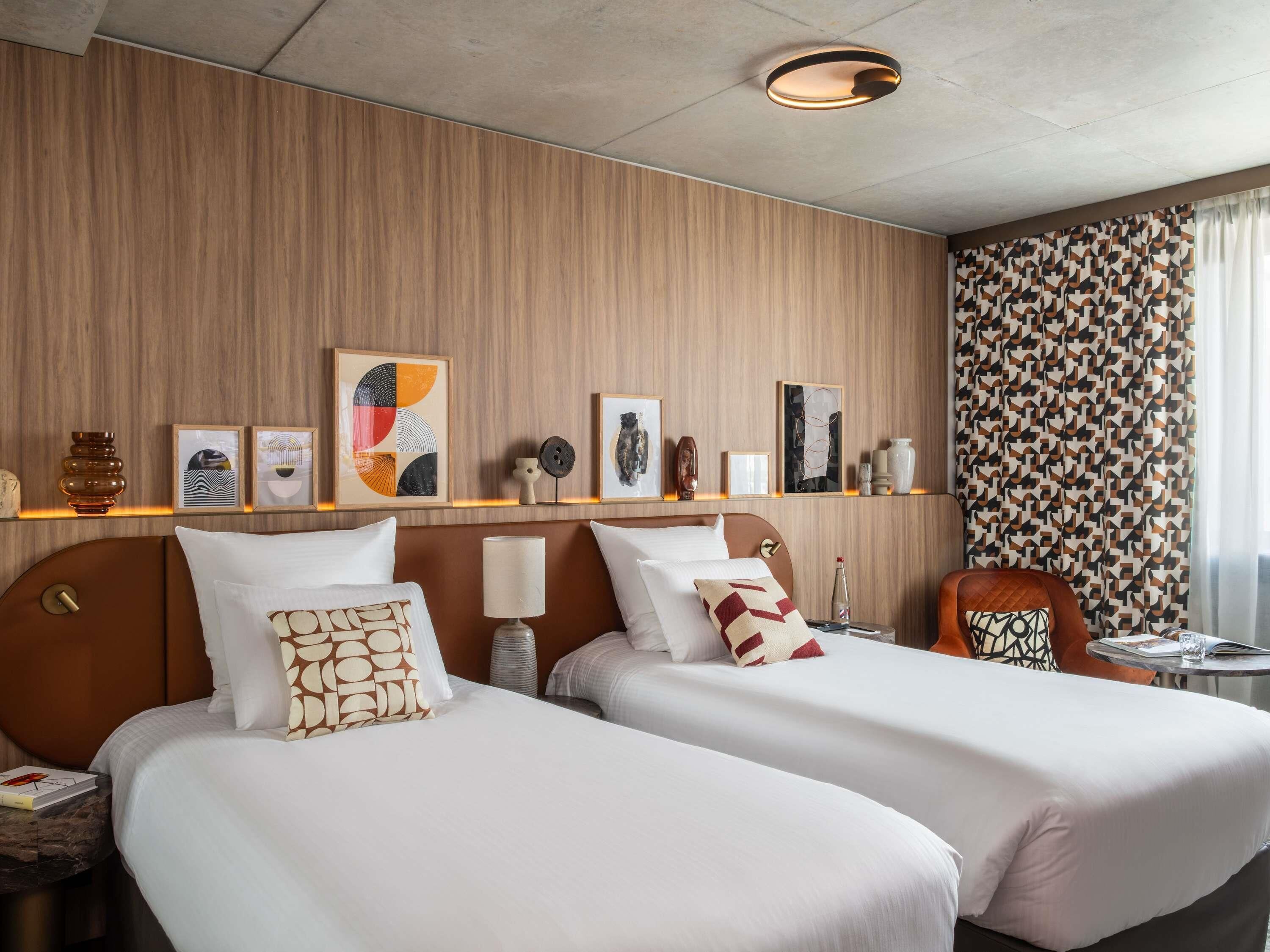 Premium bedding, pillowtop beds, in-room safe, desk