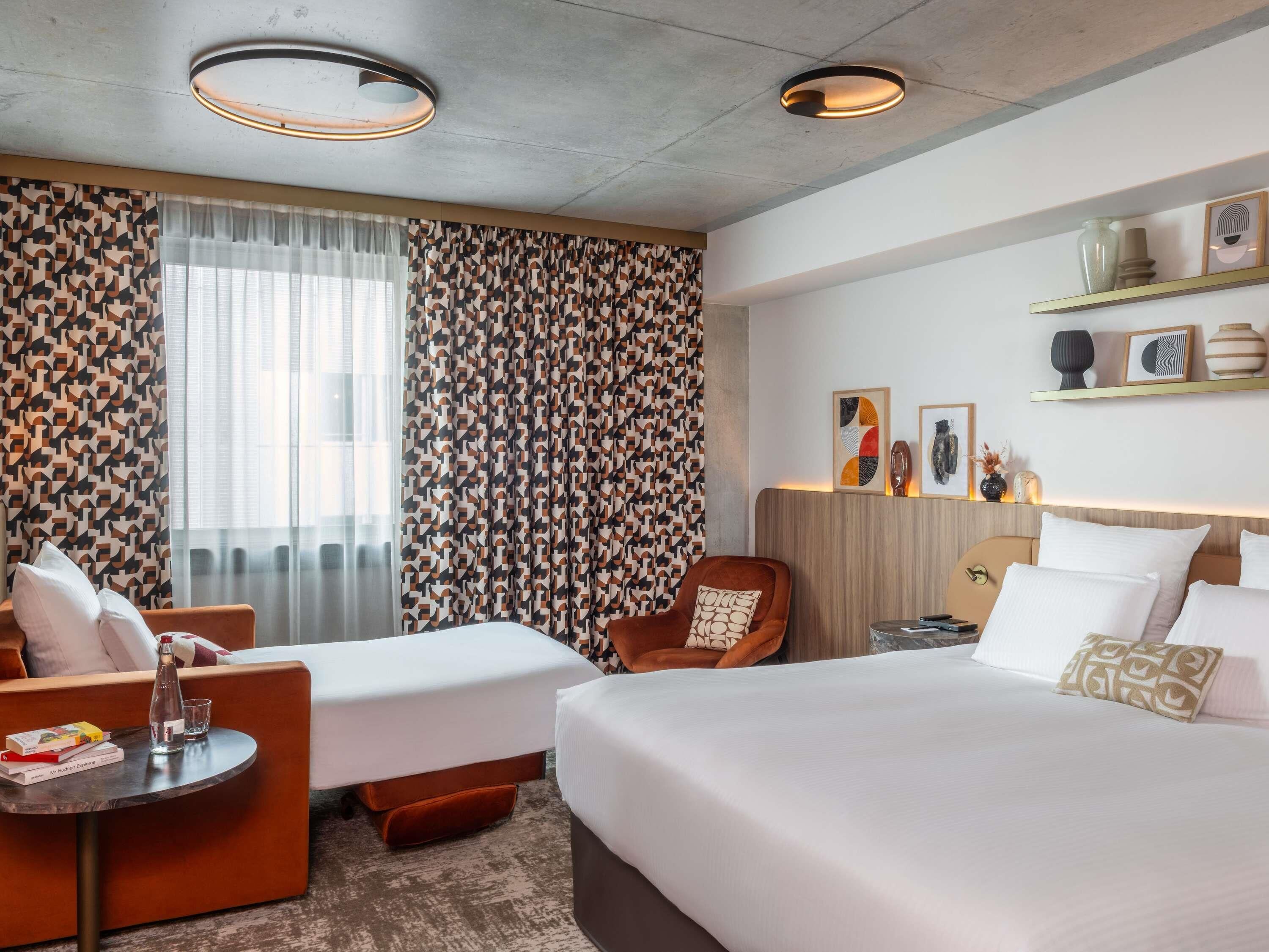 Premium bedding, pillowtop beds, in-room safe, desk