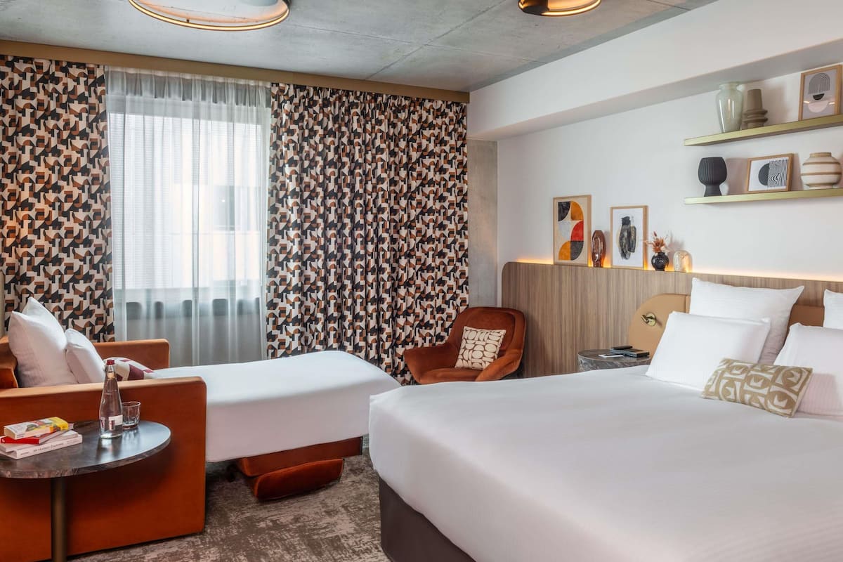 Premium bedding, pillowtop beds, in-room safe, desk