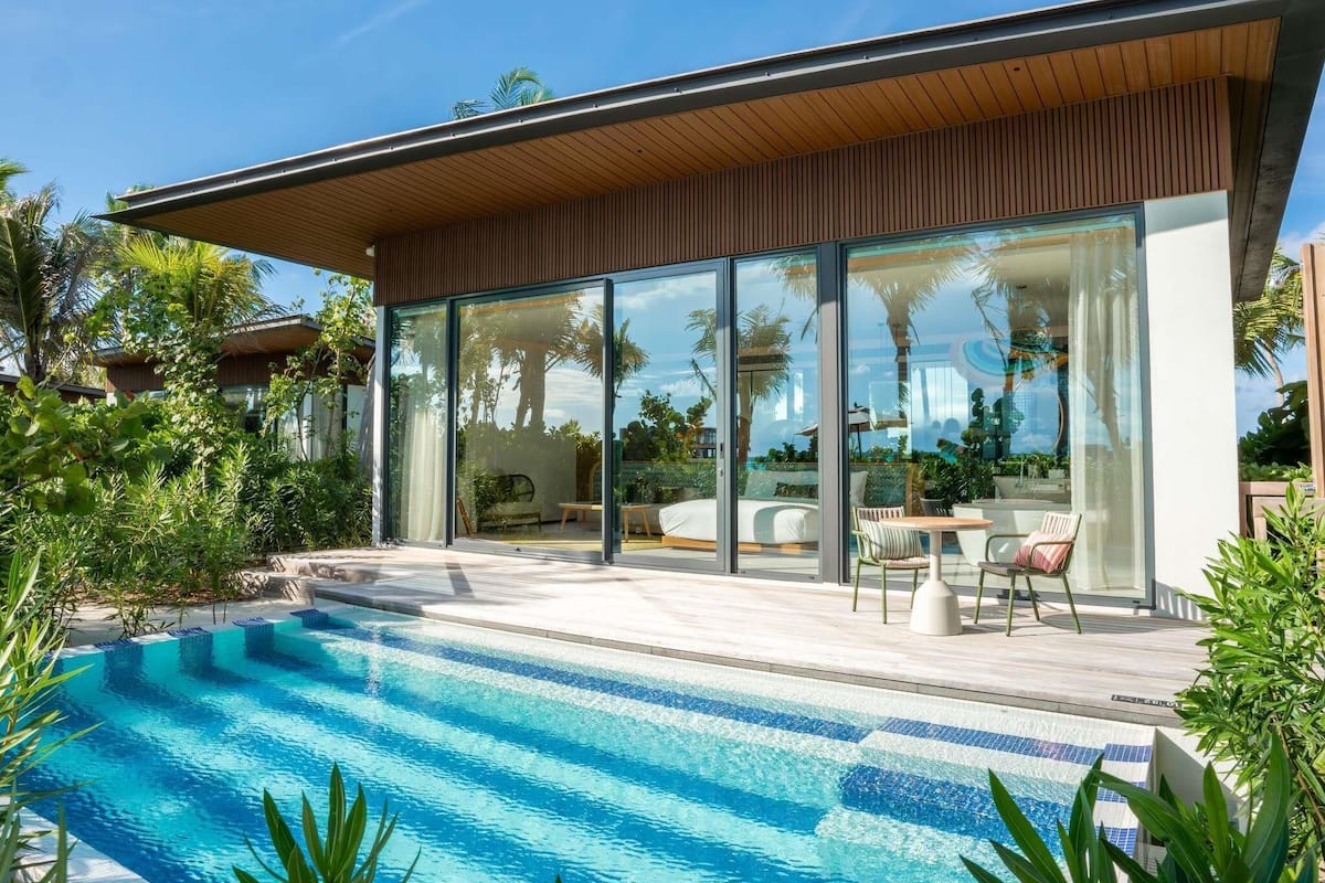 Family Beach Pool Villa with Capsule | Premium bedding, memory foam beds, minibar, in-room safe