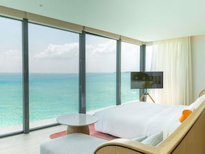 Habitación (Two Bedroom Ocean Water Pool Atelier) | Ropa de cama de alta calidad, camas con efecto memoria y minibar