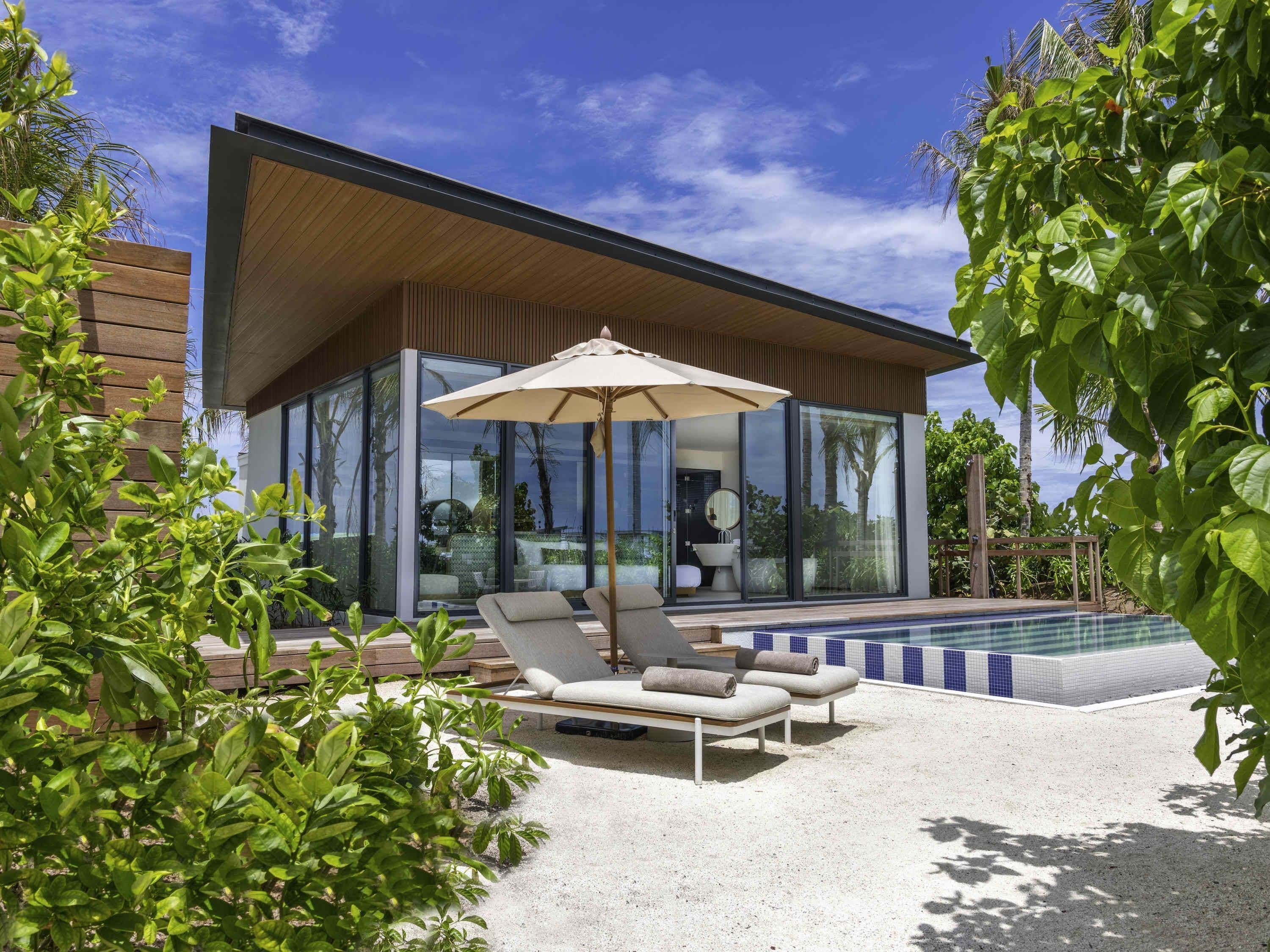 Beach Pool Villa | Premium bedding, memory foam beds, minibar, in-room safe