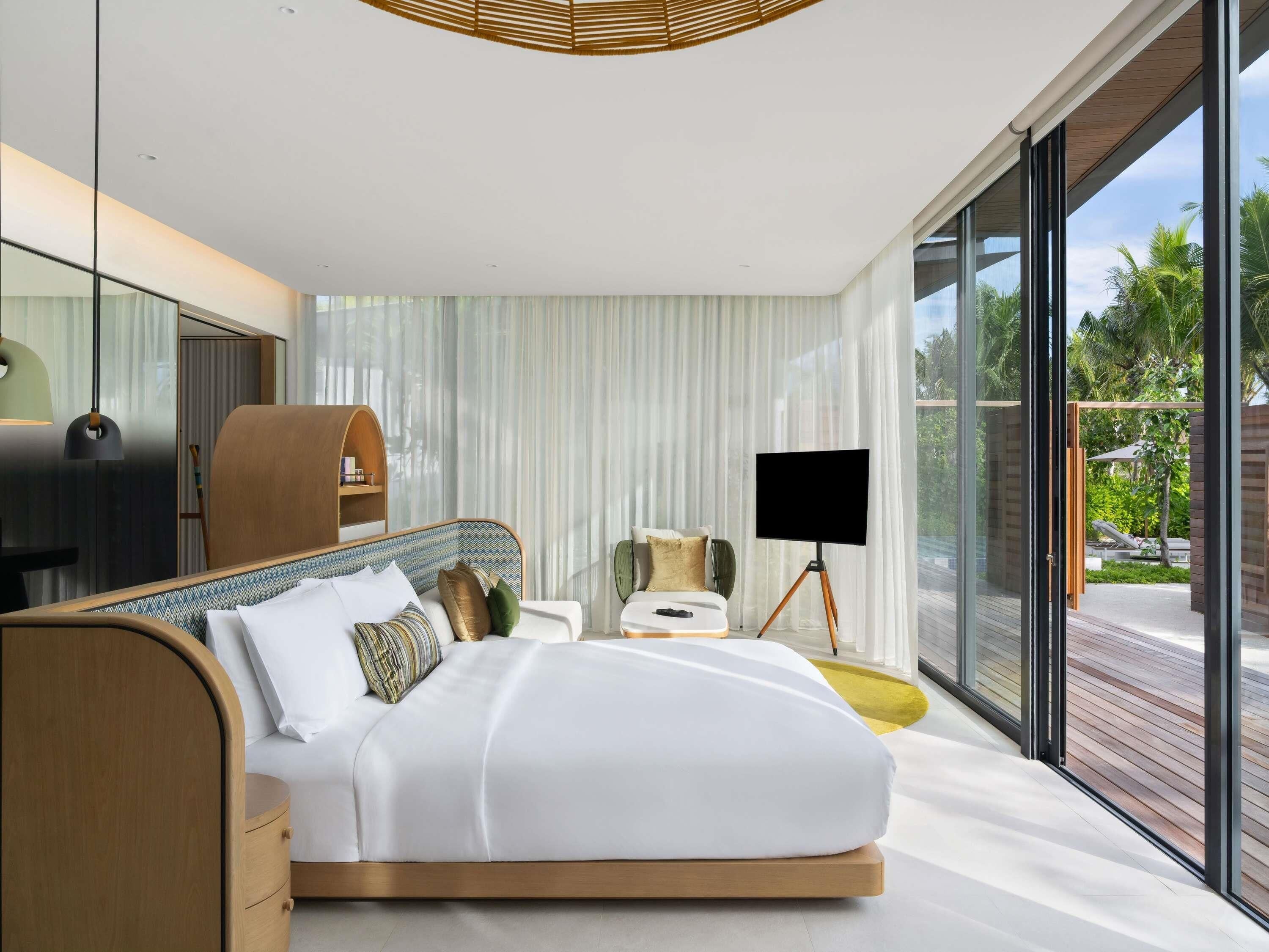 Premium bedding, memory foam beds, minibar, in-room safe