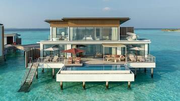Quarto (Three Bed Ocean Water Pool Atelier) | Roupas de cama premium