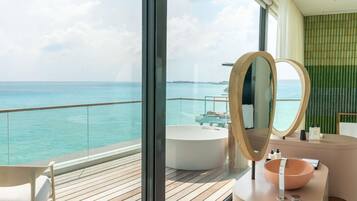 Two-Bedroom Ocean Water Pool Atelier | Premium bedding, memory-foam beds, minibar, in-room safe