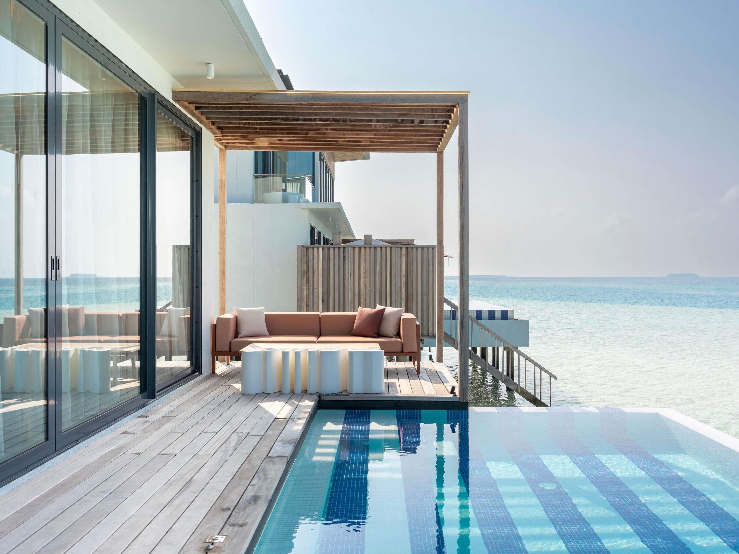 Two-Bedroom Ocean Water Pool Atelier | Premium bedding, memory foam beds, minibar, in-room safe