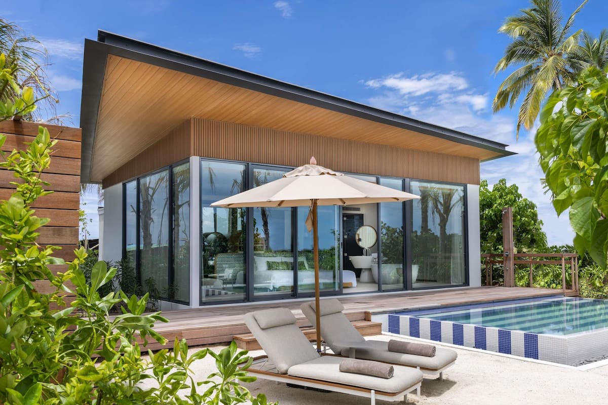 Lagoon Beach Pool Villa | Premium bedding, memory foam beds, minibar, in-room safe