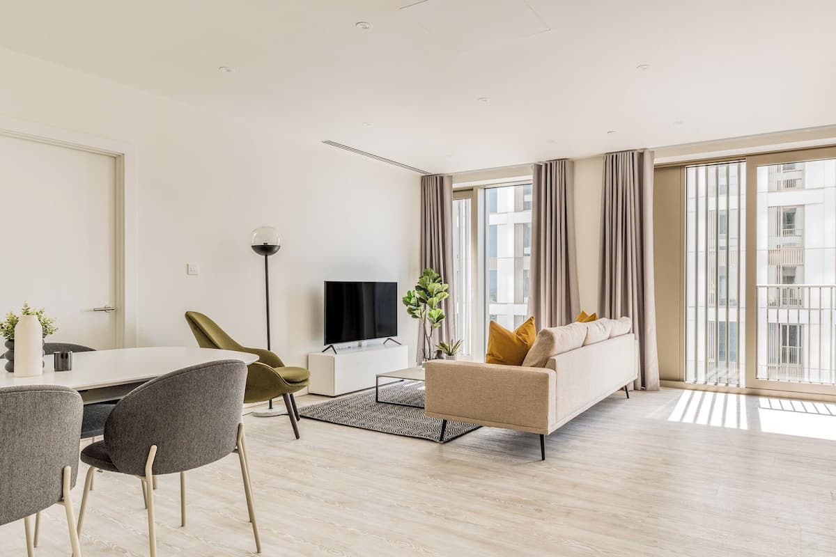 Apartamento, 1 cama de matrimonio | Zona de estar