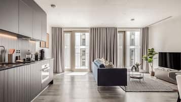 Apartamento, 2 habitaciones | Zona de estar