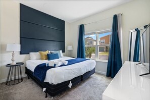 5 bedrooms, iron/ironing board, travel crib, WiFi (free)