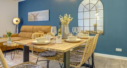 Central design apartment near the shore - 105 sqm - Parking - Kitchen - Netflix