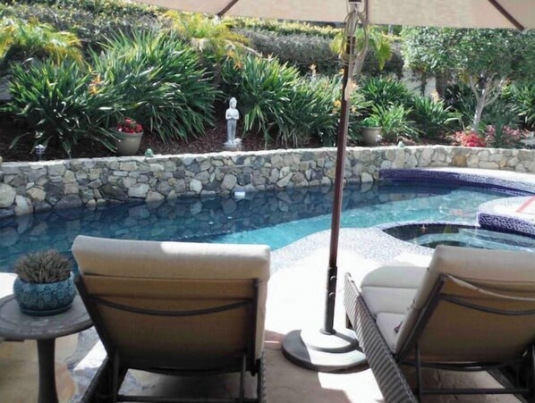 A heated pool