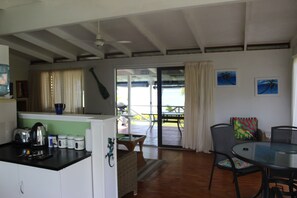 Interior - NIKAO COTTAGES UNIT 5 : Positioned directly on the beach with amazing sea views. (AVARUA)
