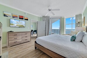 3 bedrooms, iron/ironing board, free WiFi, bed sheets - Palacio 805 | Beachfront | Beachside & Indoor Pool, Hot Tub | My Beach Getaways (Pensacola)