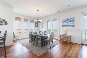 Dining - 2 Oceanfront Balconies, Private Beach Access, Close to Lighthouse - Double Stack (Folly Beach)