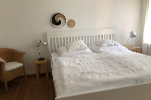 Ferienwohnung Beim Bienagassl - 78 qm mit Balkon-Schlafzimmer mit Dop