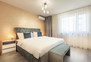 1 makuuhuone, silitysrauta/-lauta, vauvan matkasänky, Wi-Fi