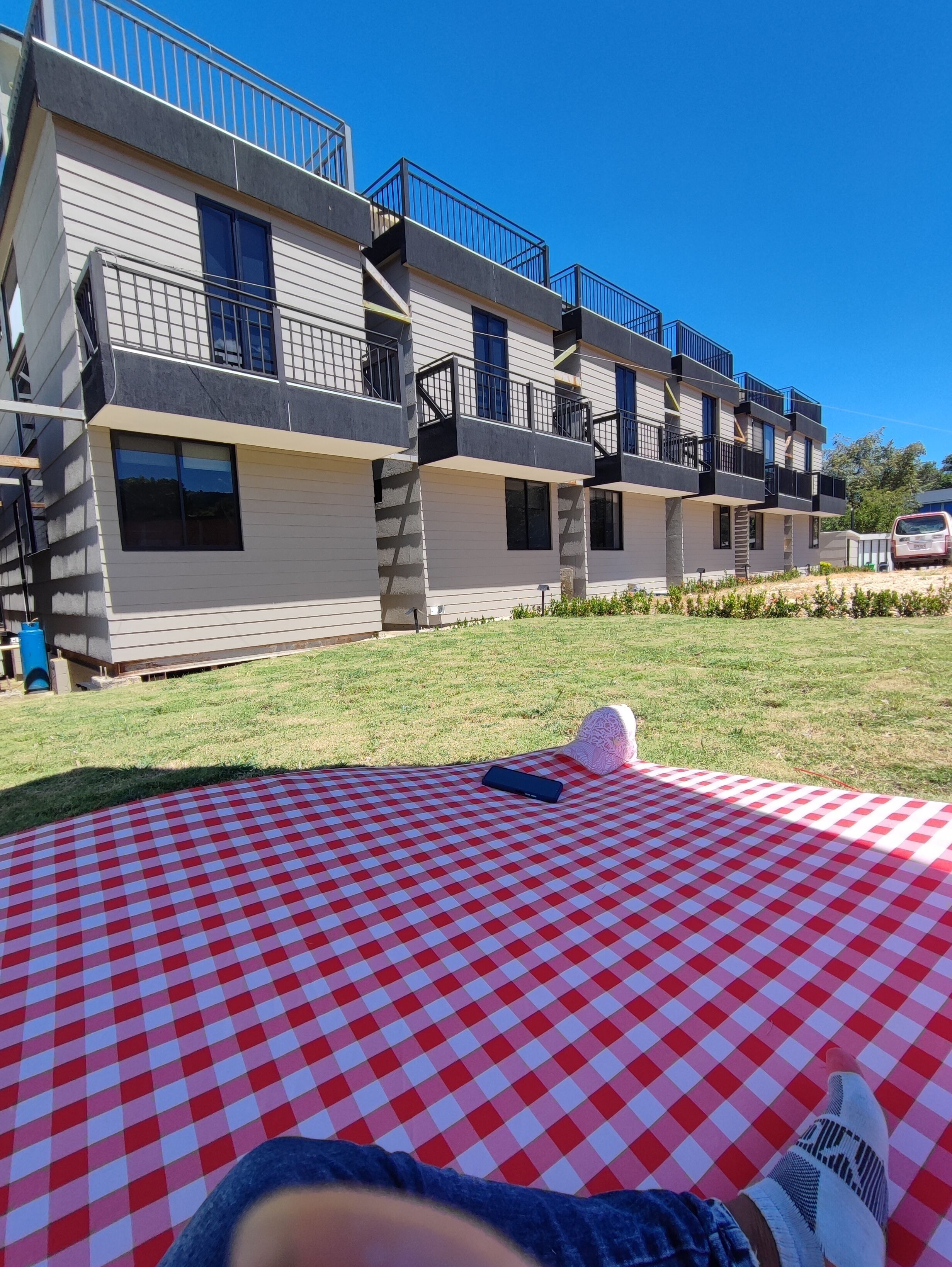Outdoor banquet area