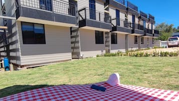 Outdoor banquet area