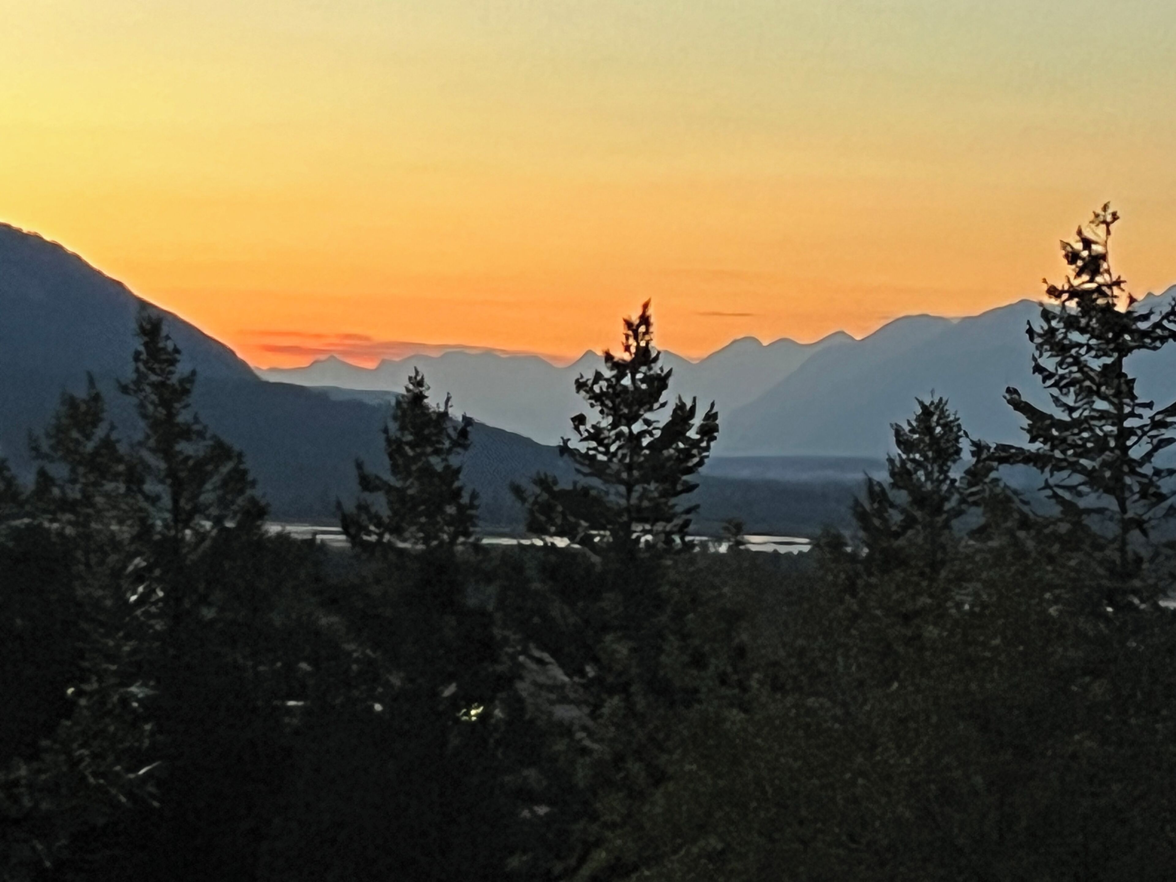 Sunset from west facing deck