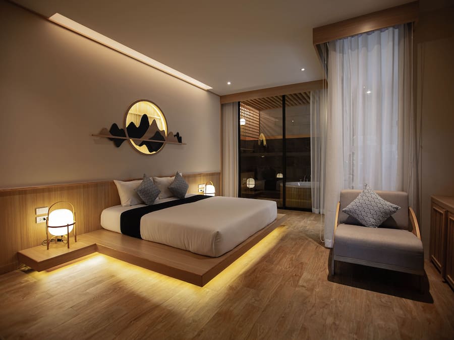 Habitación Deluxe doble | Decoración individual, escritorio, espacio para trabajar con un portátil