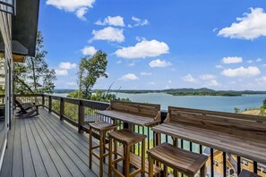 Terrace/patio - Lakefront Retreat w/ Pool, Hot Tub, Game Room (Sevierville)