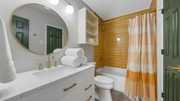 Hair dryer, towels