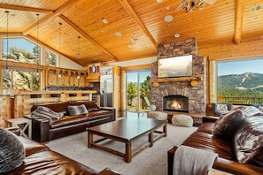 Smart TV, fireplace, printers