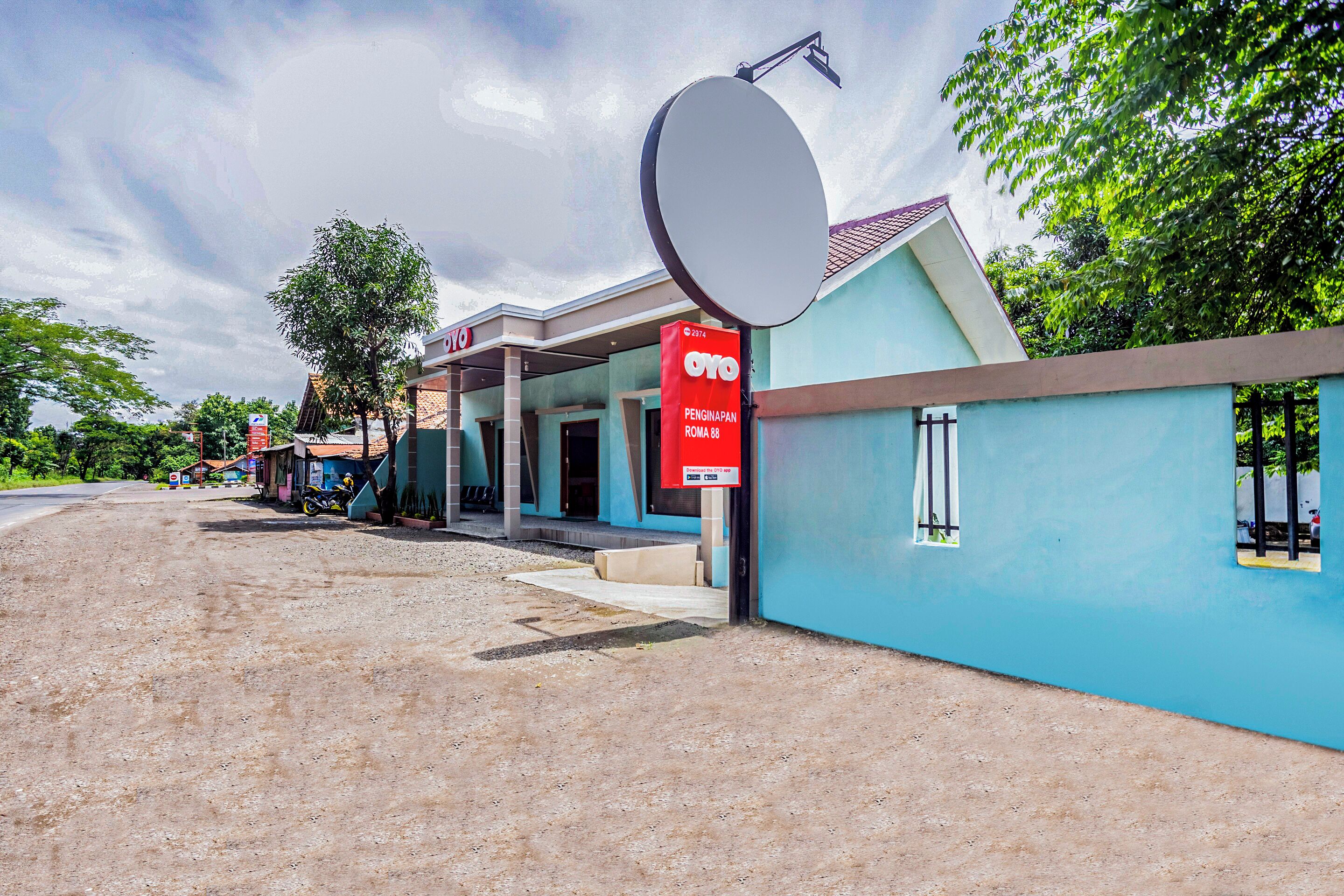 Façade de l’hébergement