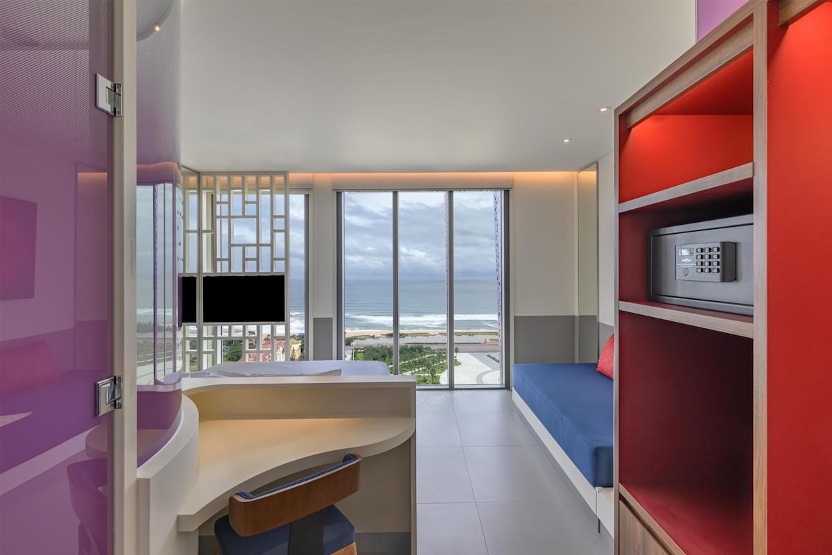 Deluxe-Zimmer, Mehrere Betten, Meerblick | Hochwertige Bettwaren, Daunenbettdecken