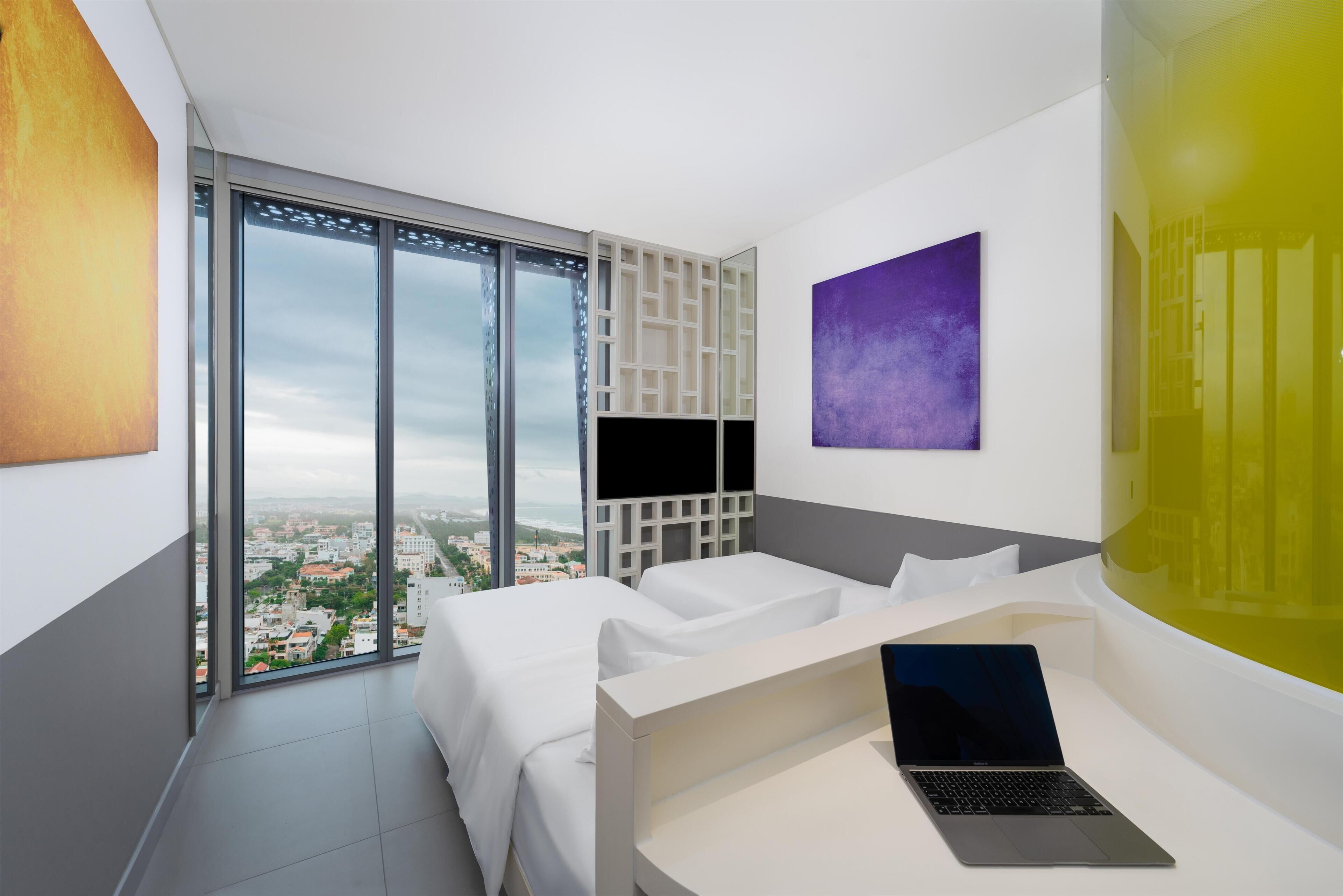 Room, 2 Single Beds, City View | Premium bedding, down duvets, memory-foam beds, minibar