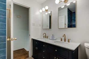 Hair dryer, towels