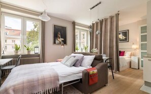 Bügeleisen/Bügelbrett, WLAN, Bettwäsche