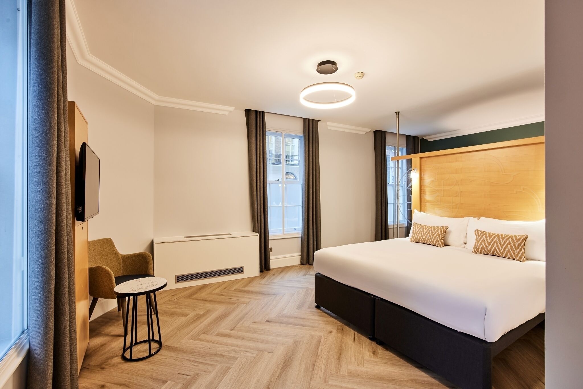 In-room safe, desk, laptop workspace, blackout drapes
