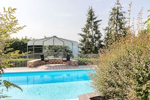 Pool - Villa Montagne e Lago  with spectacular view and private pool (Villanuova sul Clisi)